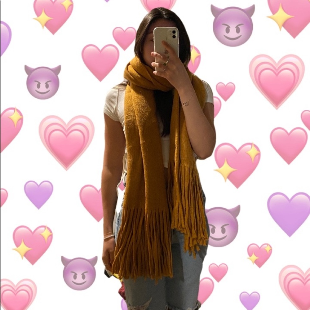 Anthropologie Mustard Scarf